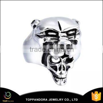 New arrival mens stainless steel casting rings skulls for sale