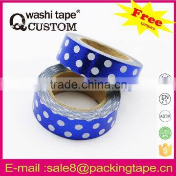 Assorted designs hot sale decorative foil washi tape for cards decoration