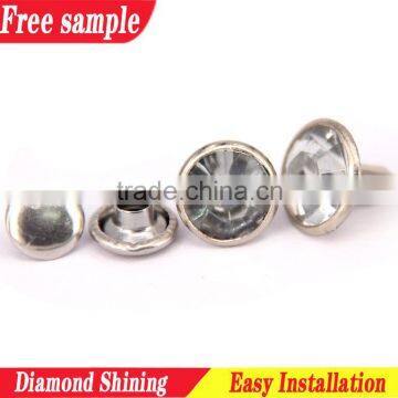 Button rivet rhinestone decorative ladies shoes buckle