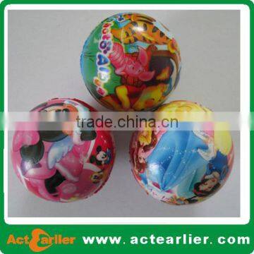 10cm full printing pu foam stress ball for promotional