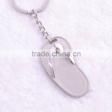 Fashion Souvenir Promotion Gift Keychain Lovely Big Slipper Shaped Charm Keyring For Unisex