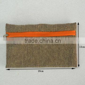 China Durable Zipper Cotton Canvas Tote Bag