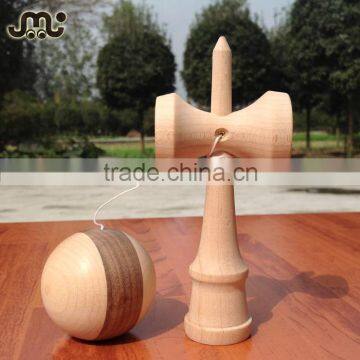 No Paint Walnut Maple Vertical Stripe Kendama,super Fun Jigsaw Kendama Natural