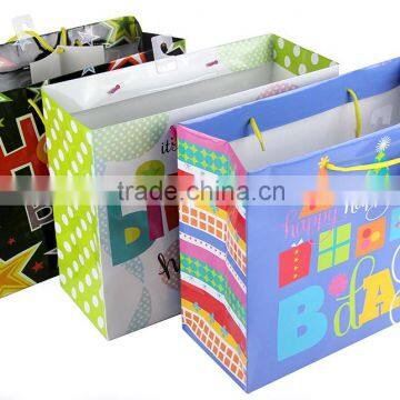 Wholesale Custom Folding Shopping Birthday Paper Gift Bags With Handles photo-5
