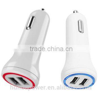 In-car use High quality 2 in 1 car charger usb 2 ports for samsung