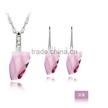 Special stylish sapphire necklace earring set S-2052