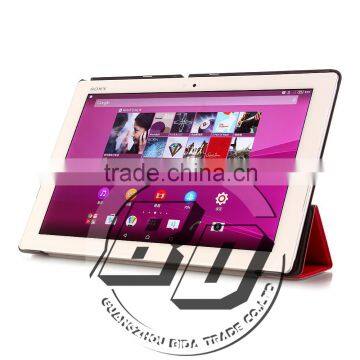 Manufacturer Wholesale Professional Three Folding Stand PU Leather Tablet Case For Sony Xperia Z4 Tablet Lowest Price photo-4