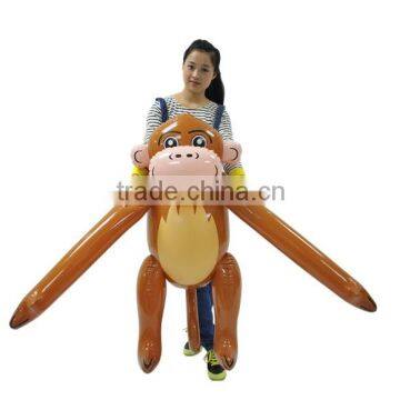 Cute PVC inflatable monkey character carton toys maker