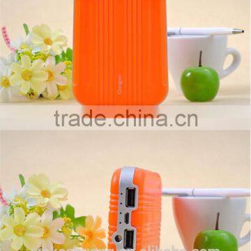 Guoguo New Design Colorful Travel Suitcase Size Portable 10400mah Rohs Power Bank for Iphone,smsung,xiaomi
