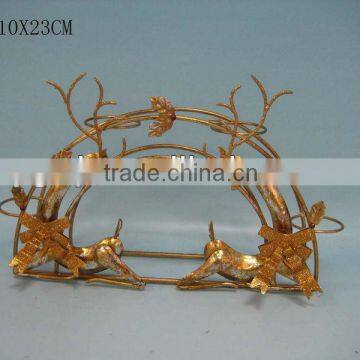 Christmas golden deer for votive candle holder