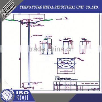 High Quality Galvanized Lamp Poles Steel Lamp Poles photo-5