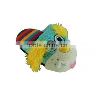 Cute plush animal slippers for baby