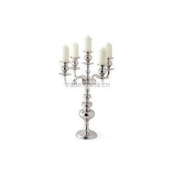 High quality wedding floor silver wedding candelabra