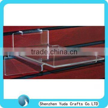 High quality acrylic display shelf wholesale, thick pmma material display rack custom