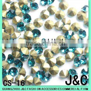 peacock blue A grade loose rhinestone