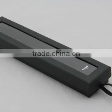 High End Handmade Black Bracelet Box / Jewelry Packing Boxes With Pvc Clear Window Custom Made Accept photo-3