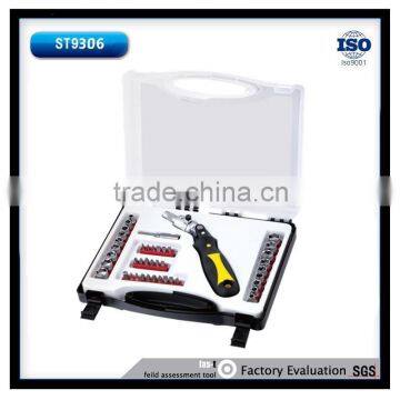 43pcs Torque Wrench Bit Set, 2 Way Ratchet Wrench Handle, 1/4'' Socket Set photo-1