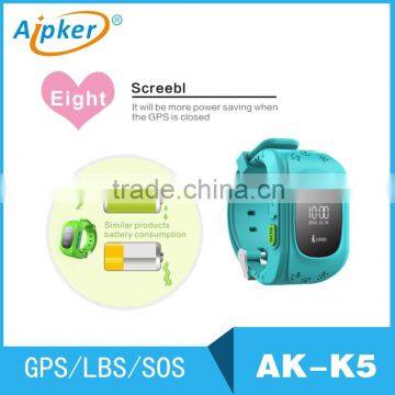 Aipker gps kids watch/ smart kids watch with gps function