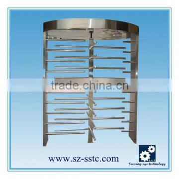 Access control exit button full height turnstile gate