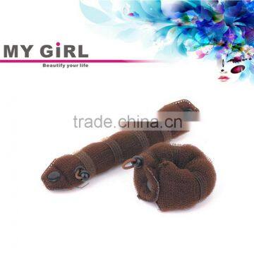 MY GIRL snap hair dount,easy use sponge hair donut bun ring