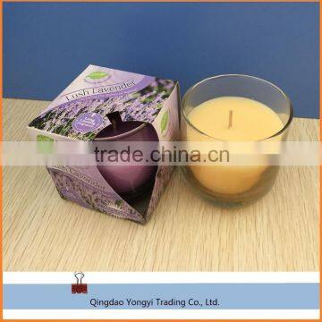 Scented flameless glass jar candle for home decoration