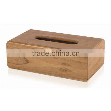 2015 year hot selling ISO9001&FSC&SA8000 birch gift wooden tissue box for made in china