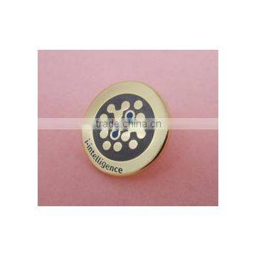 Low Price Laminated paper and round tinplate metal blank pin badges