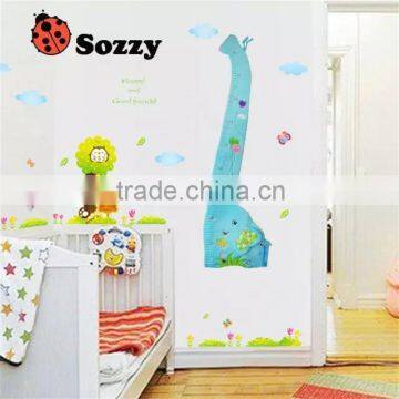 Sozzy multi-functional animail height ruler for kids, soft comforter height ruler