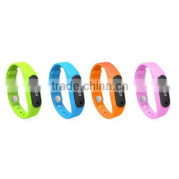bluetooth manual use sport fitness wristband calories 3d pedometer watch wireless activity tracker for IOS & Android app