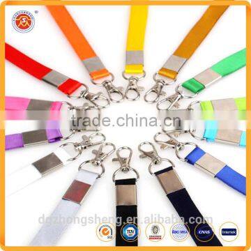 1.5cm nylon material custom single lanyards neck lanyards with custom printed logo for promotion