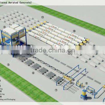automatic light weight brick making machine/AAC Brick production line