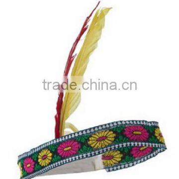 Indian Brave Feather Headdress Headband Costume Accessory