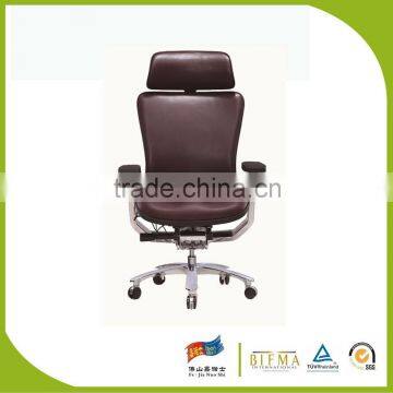 Genuine leather staples HS code recline office chair sale