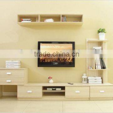 New Style TV Stand With Drawer Cabinet And Shelf On The Wall