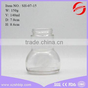 Empty glass apothecary jar/spice jar wholesale