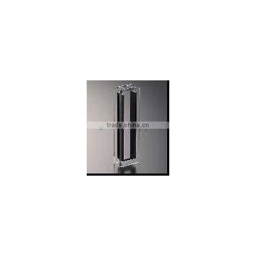 Durable /Concise Cylinder Lucite Clear Acrylic vase with black