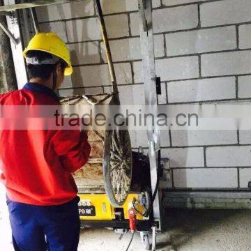 Foldable mixed cement plastering machines for wall