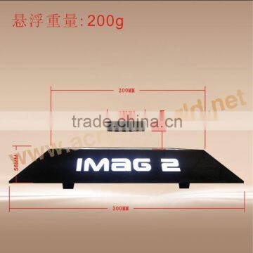 New Style Acrylic Magnet Floating Display Holder/led Manget Display Cabinet/magnet Floating Pop Display Rack photo-6