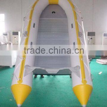 inflatable aluminum floor fishing boat