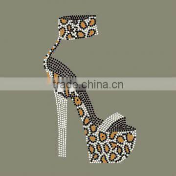 hotfix motif high-heeled shoes rhinestone transfer iron on