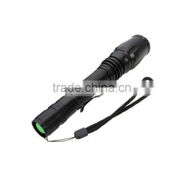 XML-T6 LED 5 Mode Focusing LED Torch Flashlight Black photo-2