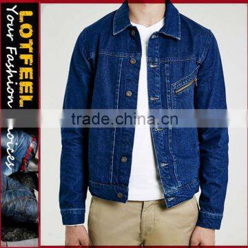 Mens Stonewash Denim Jacket Outerwear Workwear (LOTJ174)