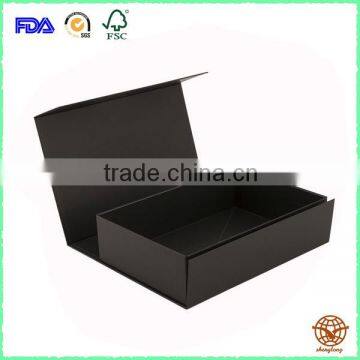 Custom Handmade Black Foldable Box /Rigid Magnetic Box