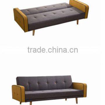 2016 Hot selling simple style fabric folding sofa bed with color design