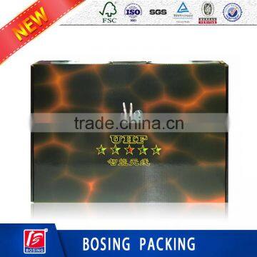 corrugated carton box with handle