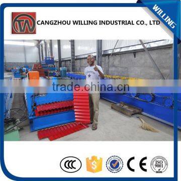 roof/wall panel corrugated metal roofing sheet roll forming machine