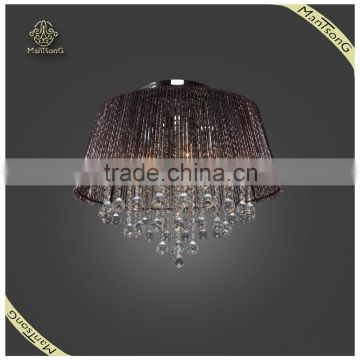 2015 hot sale modern luxury metal crystal ceiling light indoor crystal lightings