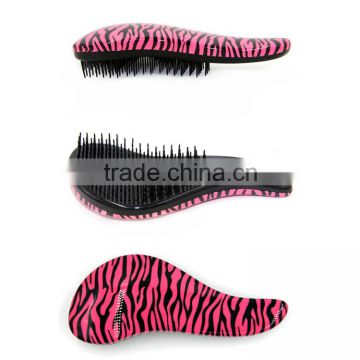 Hot sale professional fashion colorful plastic detangling hair brush,comb