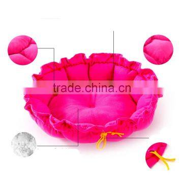 Dual Drawstring Style Pumpkin Phape Colorful Plush Animal Shaped Dog Pet Bed photo-3