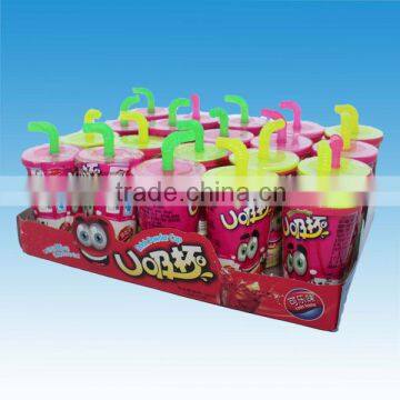 European style colorful magic sour powder in soda bottles